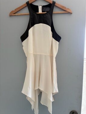 PJK leather silk top